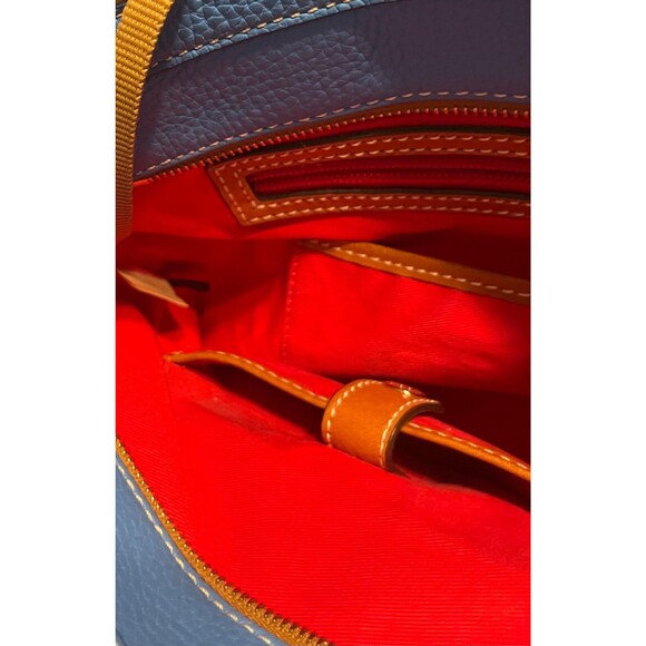 Dooney and Bourke Lexington Blue Pebbled GrainedLeather Shoulder Tote Bag GUC - Picture 13 of 14